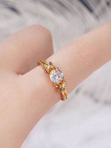 1 PC Gorgeous Cubic Zirconia Ring