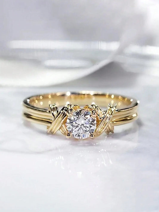 1 PC Gorgeous Cubic Zirconia Ring