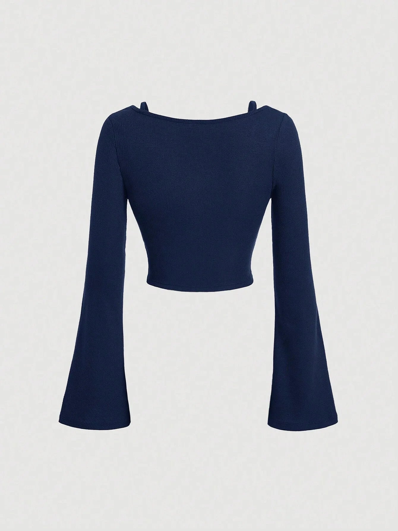 MOD Date Night Tops Spring Break Solid Ruched Bust Flare Sleeve Tee