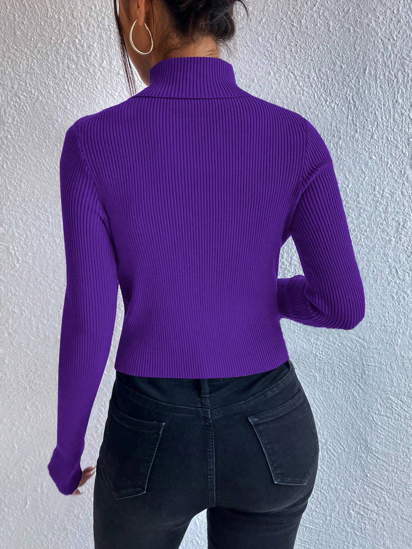 Privé Turtleneck Button Detail Sweater