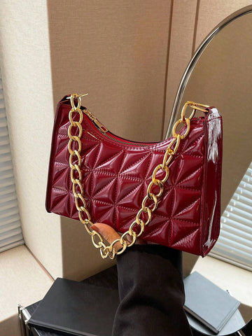 Quilted Detail Chain Bag