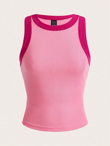 BASICS Contrast Trim Tank Top