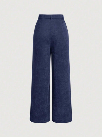 MOD Solid Color Double Pocket Long Pants