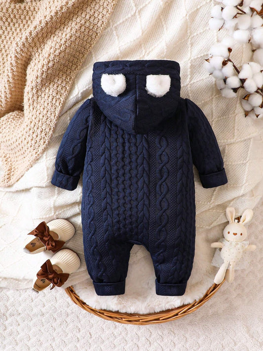 Vintaside Kids Baby Boys' 3d Ear Detail Jumpsuit