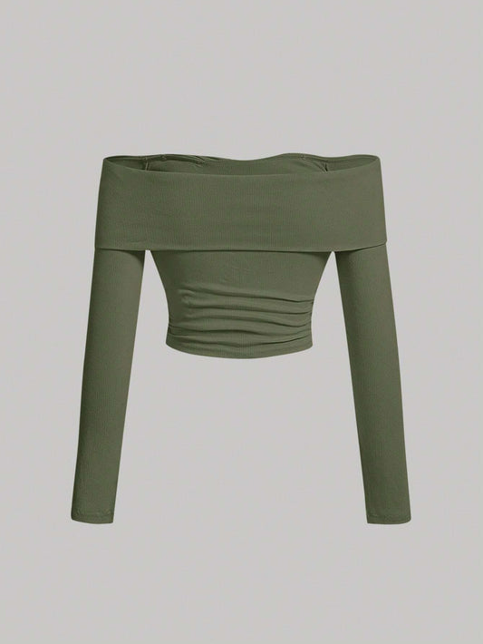 MOD Off Shoulder Twist Front Tee