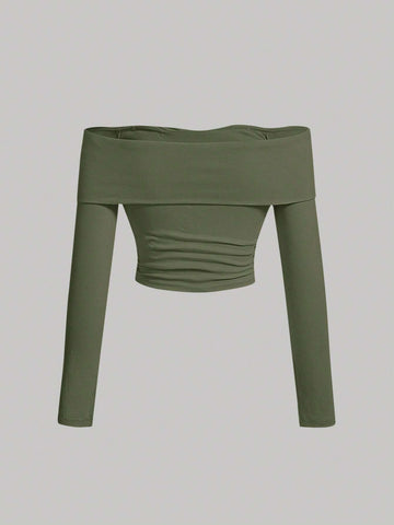 MOD Off Shoulder Twist Front Tee