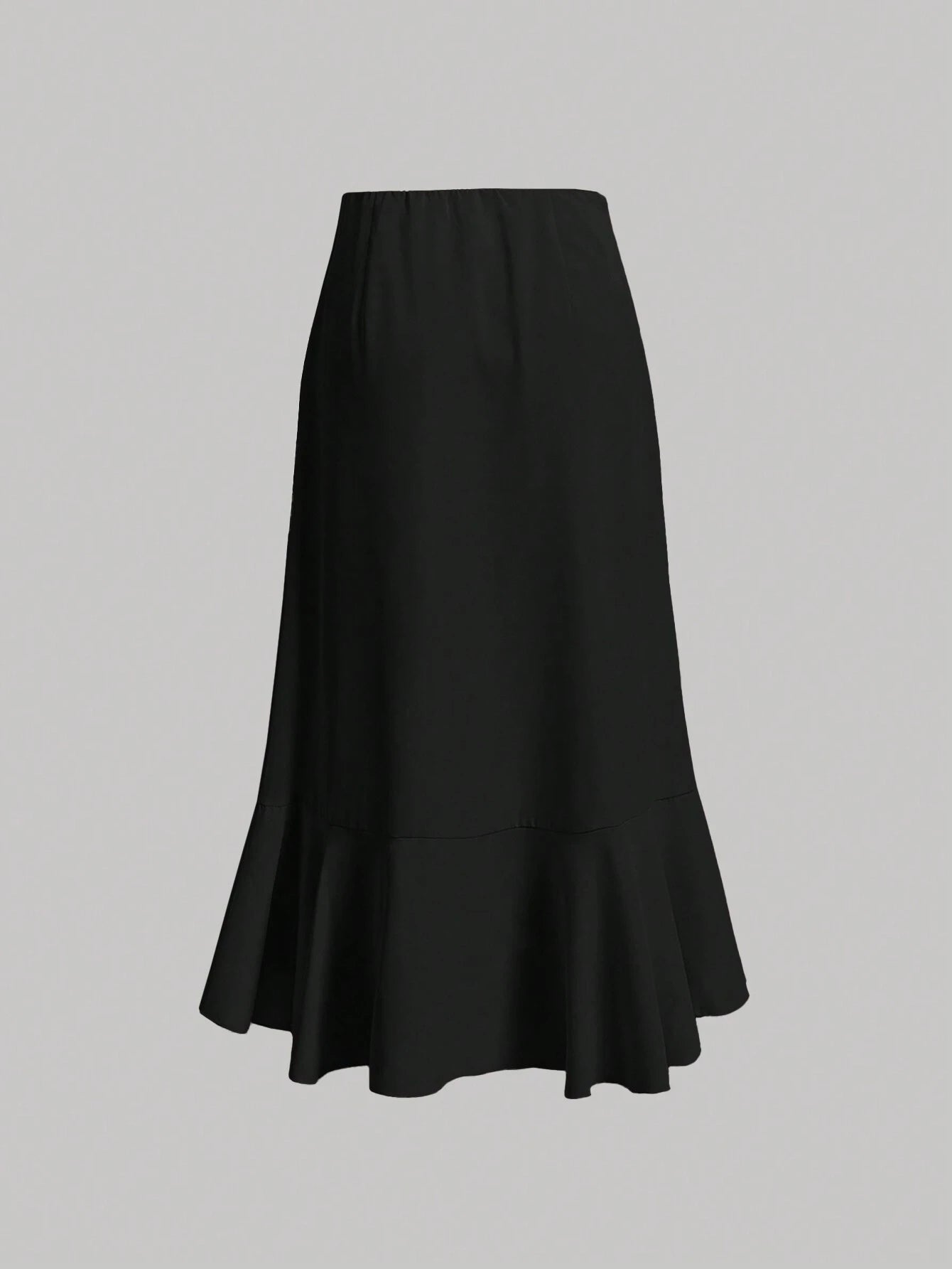 MOD High Waist Ruffle Hem Skirt