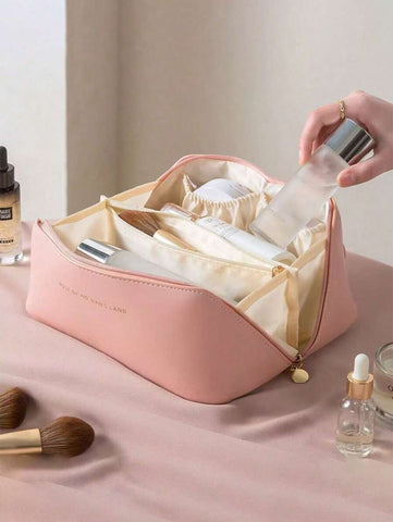 Pu Leather Cosmetic Bag Women's Makeup Bag