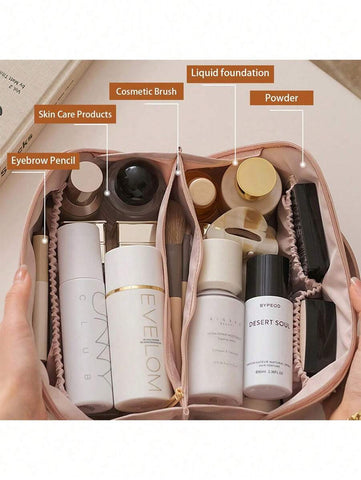 Pu Leather Cosmetic Bag Women's Makeup Bag