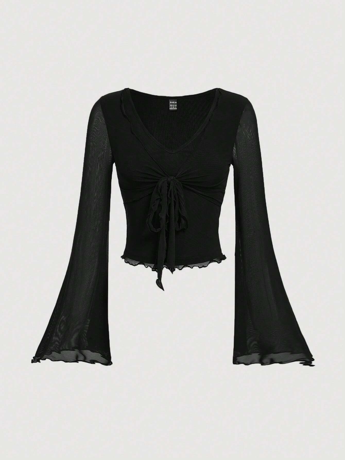 MOD Women's Front Tie Bell Sleeve T-Shirt