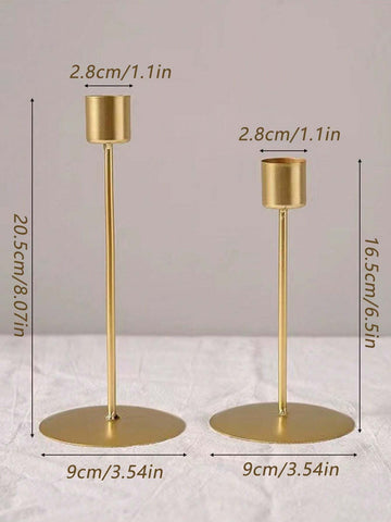 Romantic European Home Candlelight Dinner Wedding Decoration,Taper Candlestick Holders Metal Candle Stick Holders