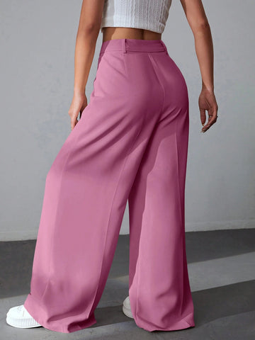 EZwear Solid Wide Comfy Leg Pants