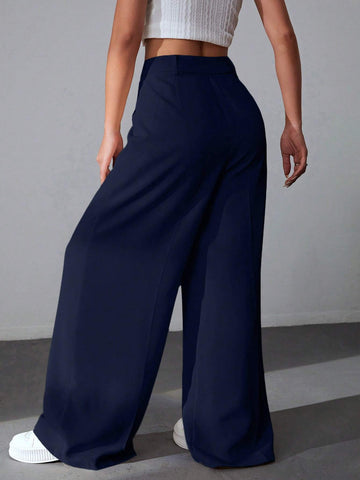 EZwear Solid Wide Comfy Leg Pants