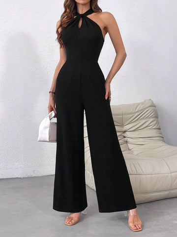Firerie Women's Knitted Sleeveless Jumpsuit For Daily Wear