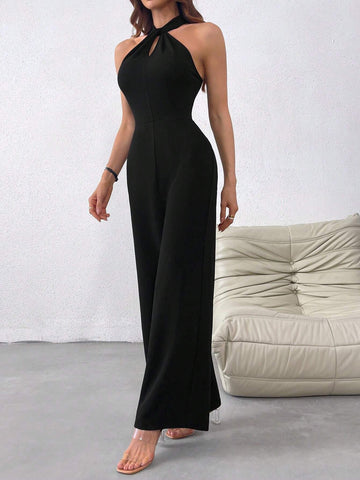 Firerie Women's Knitted Sleeveless Jumpsuit For Daily Wear
