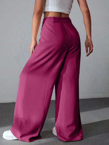 EZwear Solid Wide Comfy Leg Pants