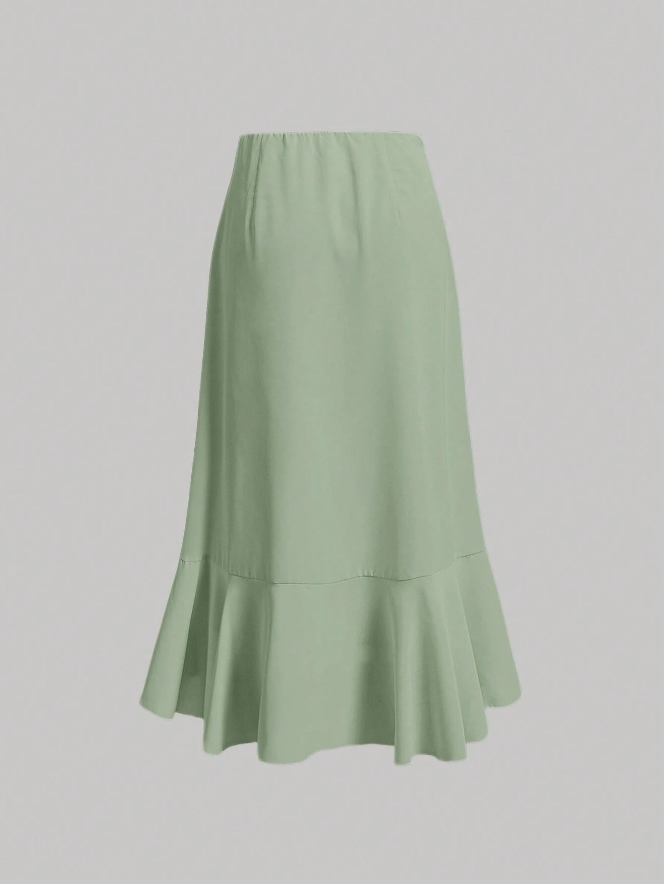 MOD High Waist Ruffle Hem Skirt