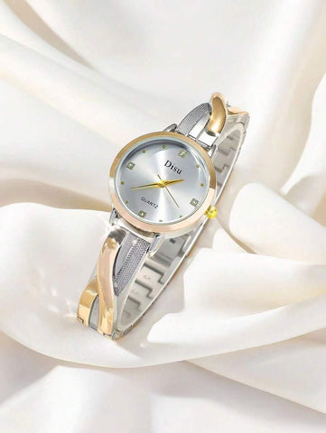 DISU A Gold Stainless Steel Strap Ladies Watch