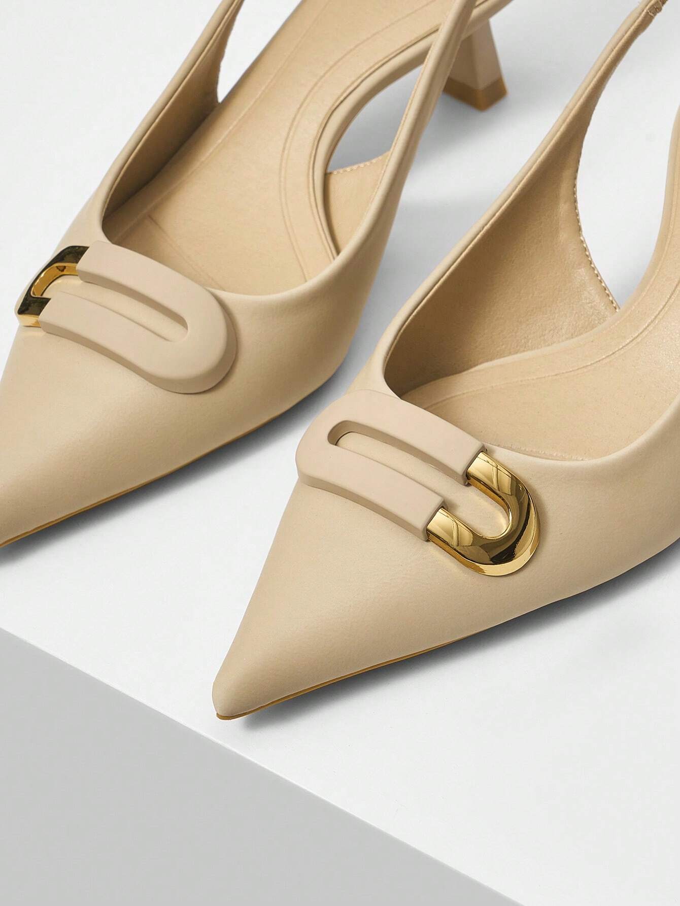 MOTF PREMIUM WOMEN'S POINTED TOE LOW-HEELED HIGH HEELS