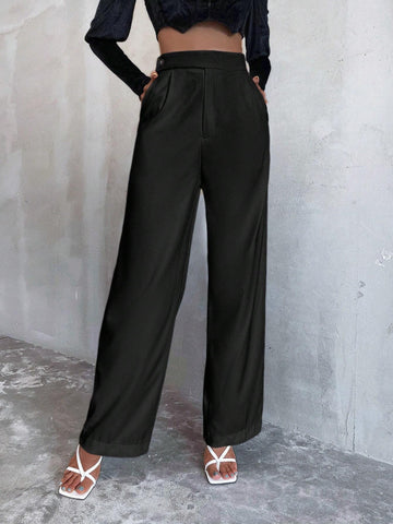 Privé Slant Pocket Wide Leg Pants