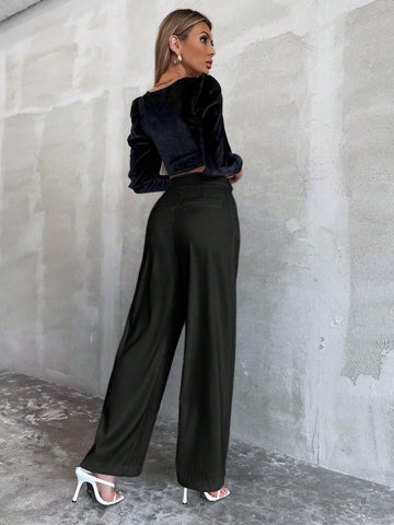 Privé Slant Pocket Wide Leg Pants