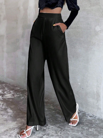 Privé Slant Pocket Wide Leg Pants