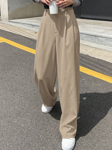 DAZY Women Solid Color Daily Wear Straight Leg Pants