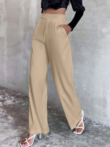 Privé Slant Pocket Wide Leg Pants