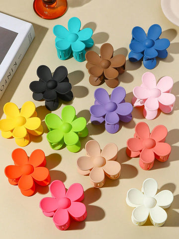 1 Pack, Flower Shape Hair Clips For Women, Fashion Floral Design Hair Accessories