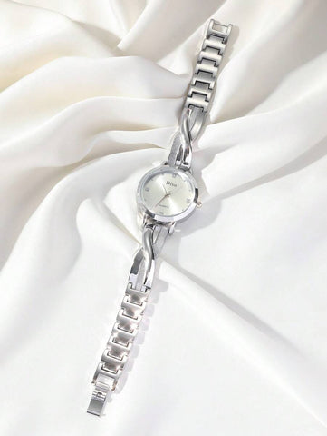 DISU A Gold Stainless Steel Strap Ladies Watch