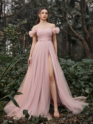 Faeriesty Ruched Bustier Mesh Overlay Prom Dress Formal Ball Gown For topshopscrew Faeriesty Ruched Bustier Mesh Overlay Prom Dress Formal Ball Gown For topshopscrew
