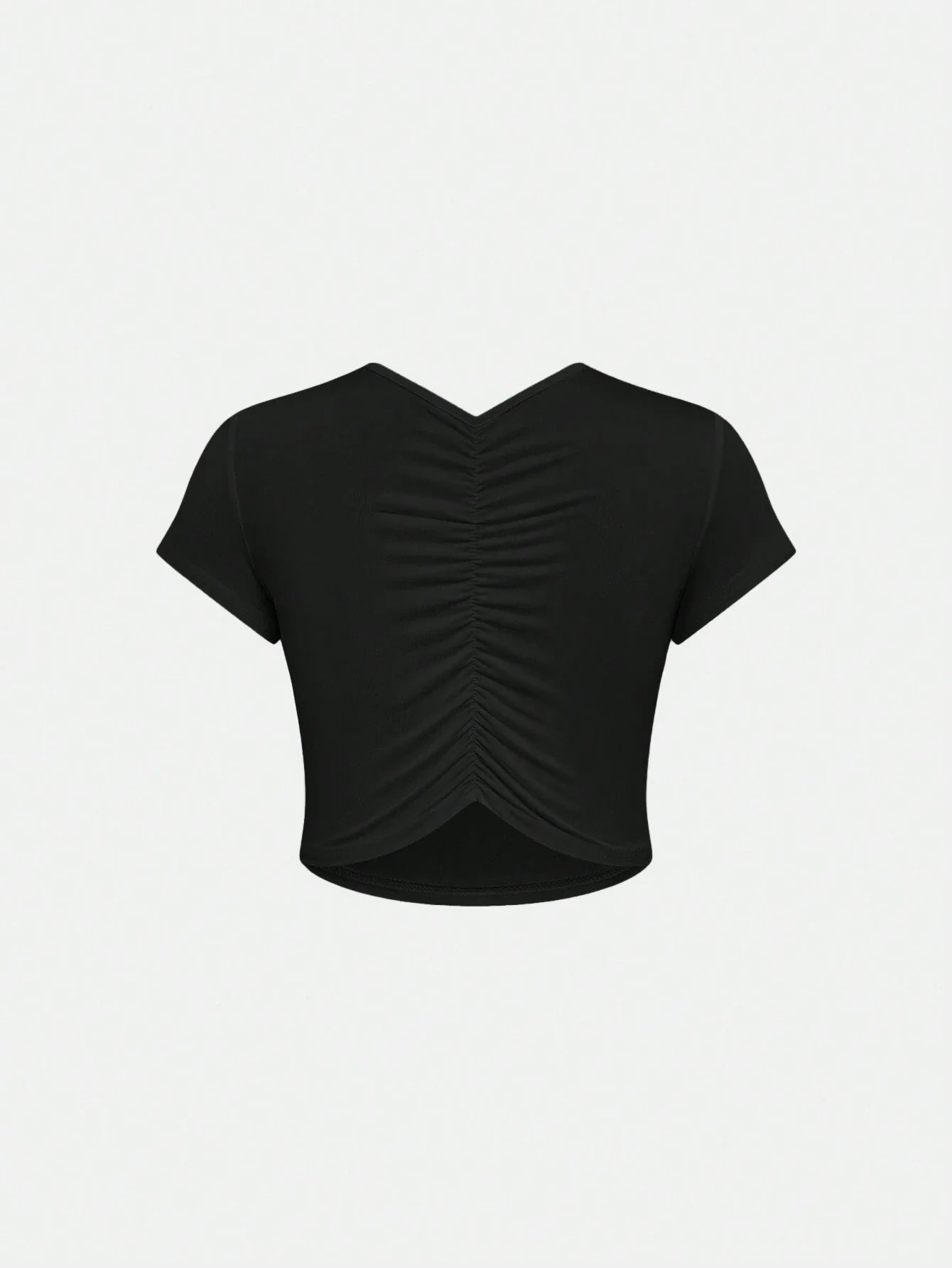 Essnce Women's Summer Short Sleeve Crop Top Letter Print Casual T-Shirt