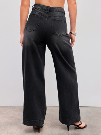 HIGH WAIST STRAIGHT LEG JEANS