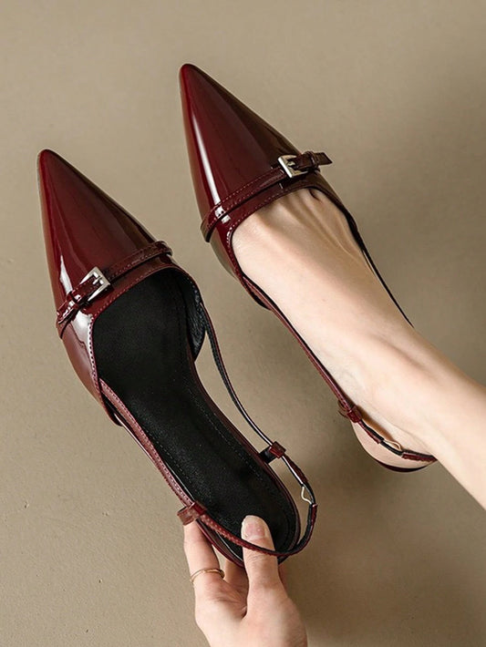 Patent Leather Pointed Toe Women's High Heel Shoes