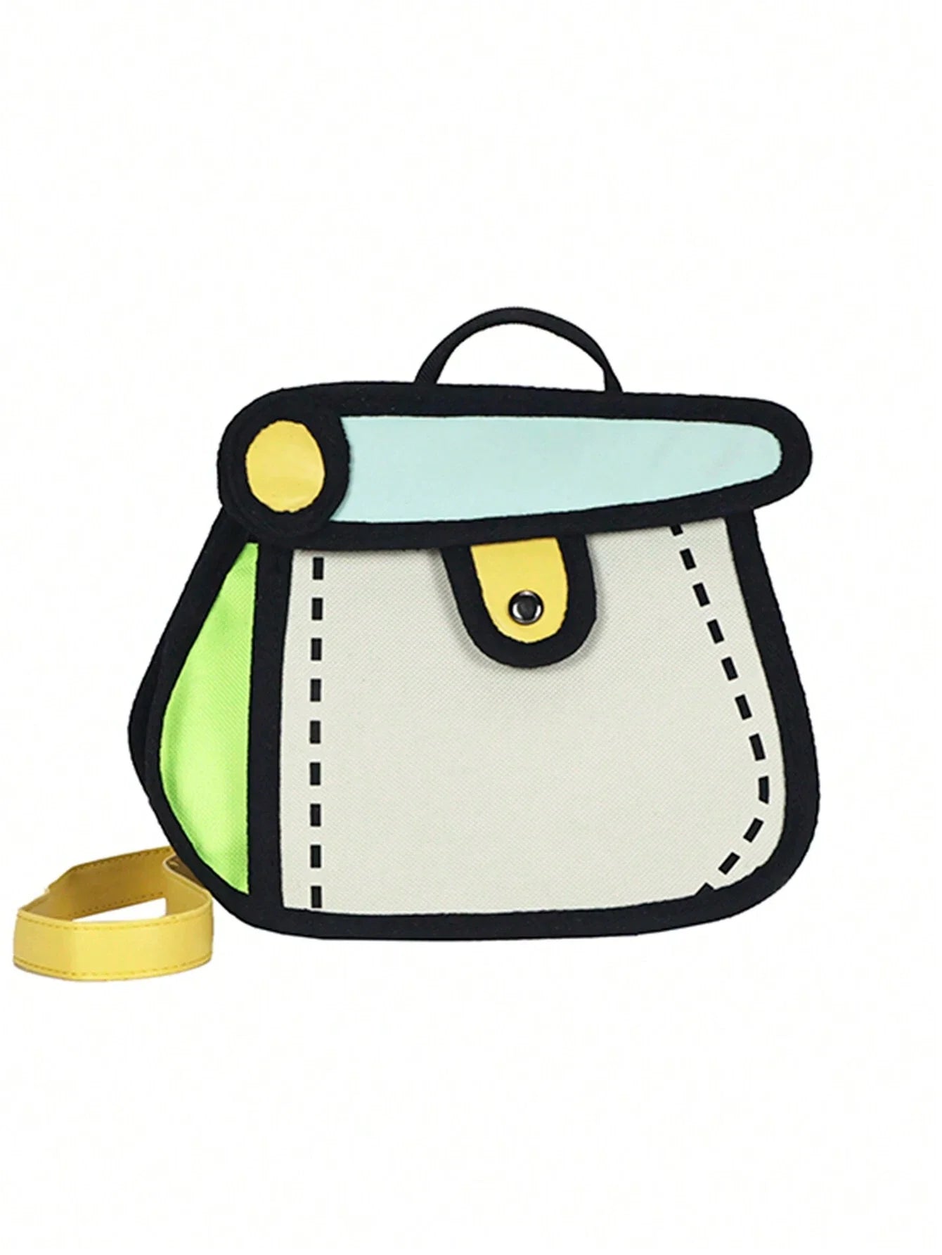 Bag Girl Anime Cartoon Girl's Heart 2D Cute Shaped Cake Handbag