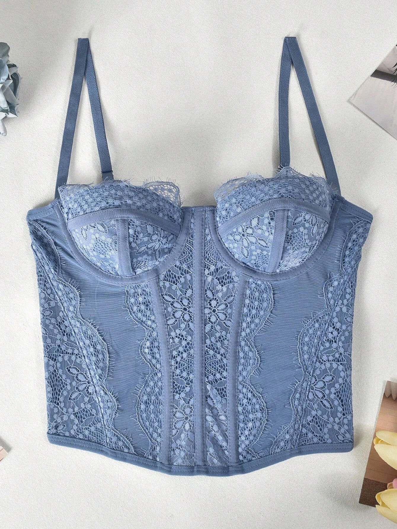 1pc Lace Bustier Corset Tops