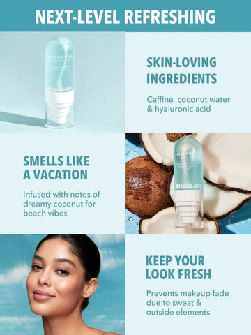 SHEGLAM Lock'd In Setting Spray Mattifying Effect Quick-Drying Long Lasting Makeup Locking Spray Oil-Control