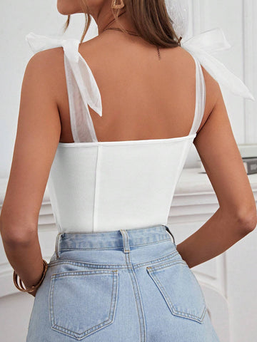 Frenchy Tie Shoulder Cami Top