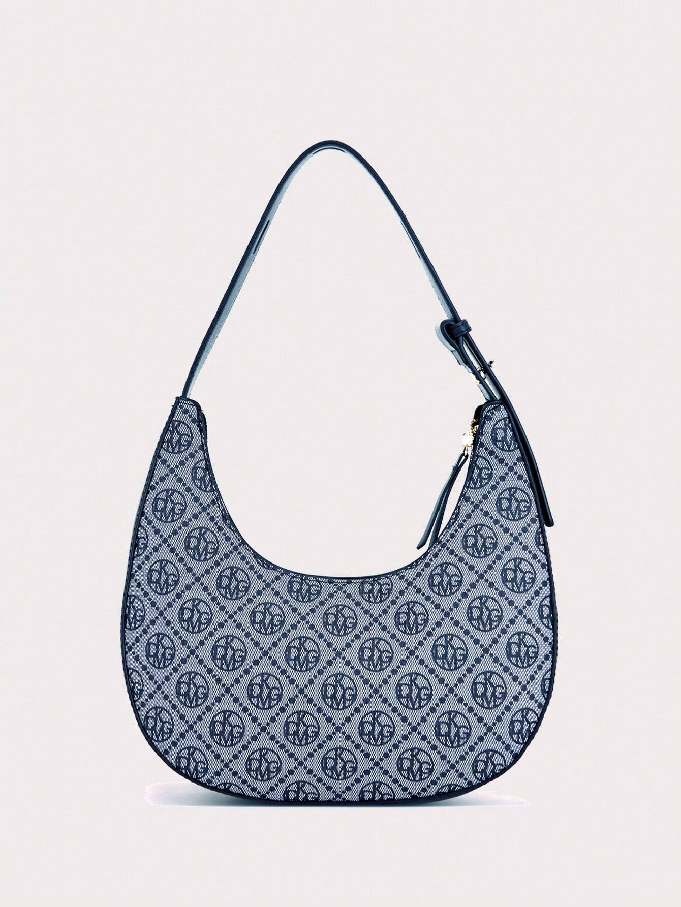 ANESSAMAY&DKMG 2pcs/Set Silk Printed Letter Pattern Combination Bag Strap Adjustable