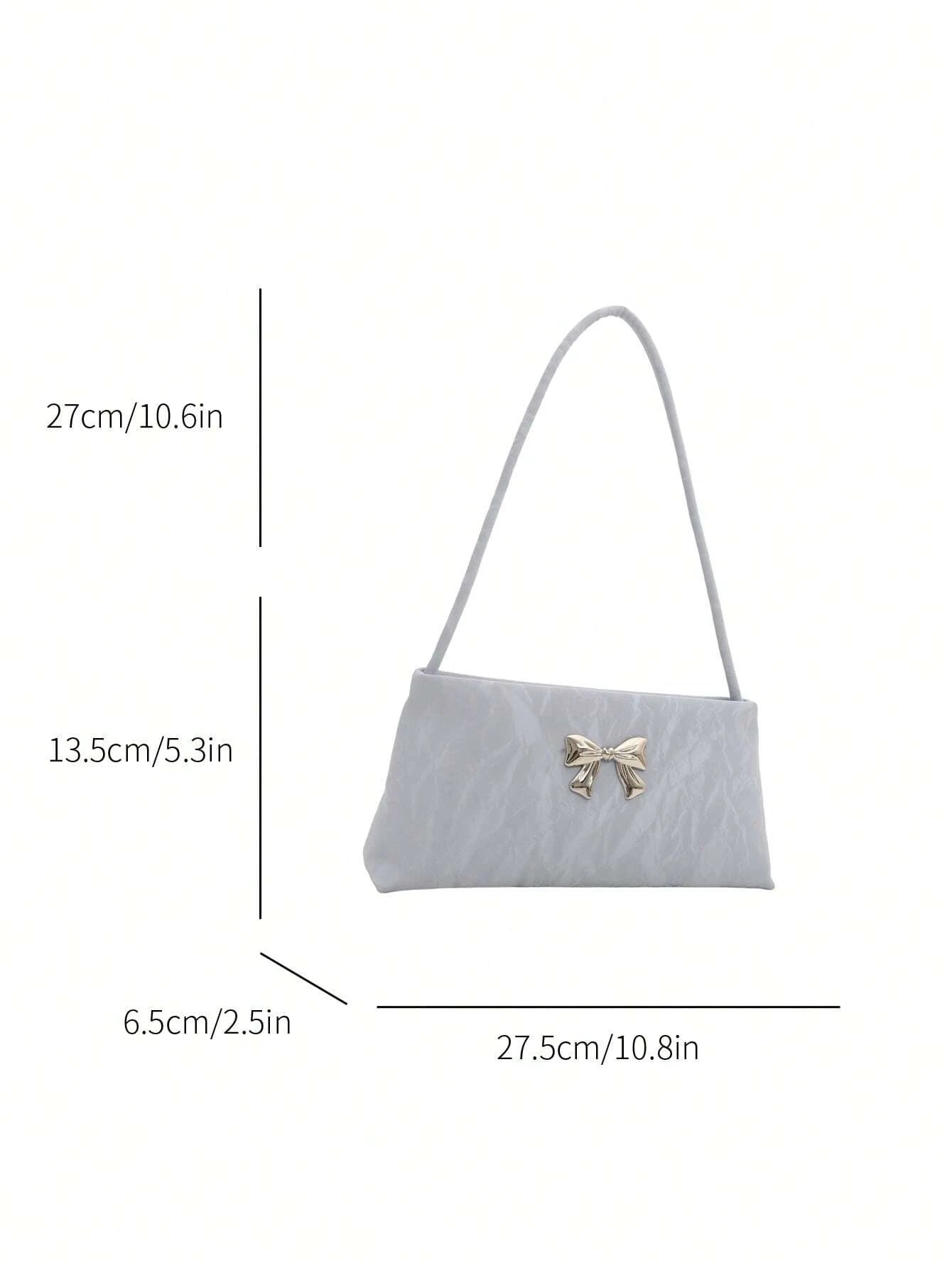 Fashionable Women's Shoulder Bag With Bow Decoration