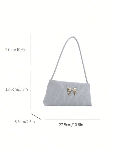 Fashionable Women's Shoulder Bag With Bow Decoration