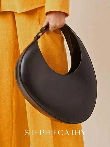 STEPHIECATHY CEZIRA Fashionable, Minimalist, Vintage, Retro, Bohemian Resin Ring Shoulder Strap Hobo Handbag