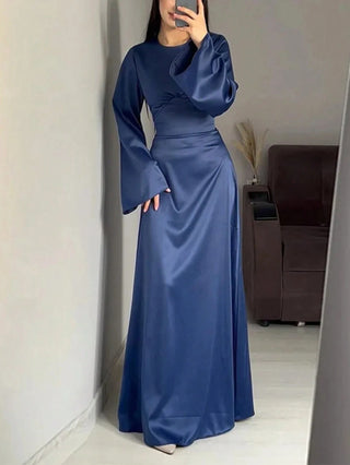 Long Round Neck Dress