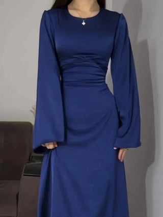 Long Round Neck Dress