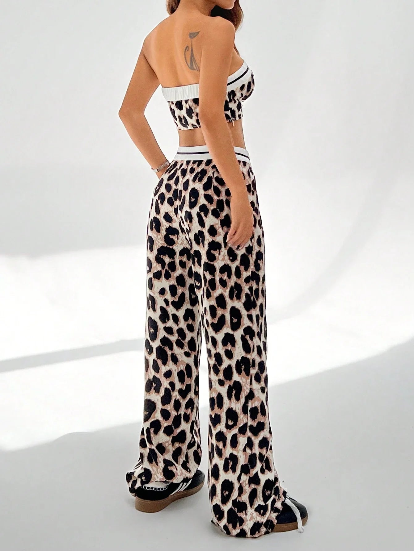 EZwear Colorblock Casual Two Piece Set