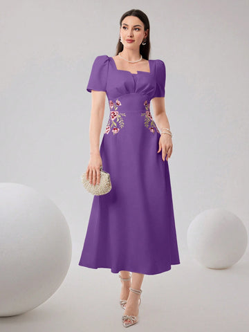 Modelyn Women's Daily Simple Floral Printed Dress