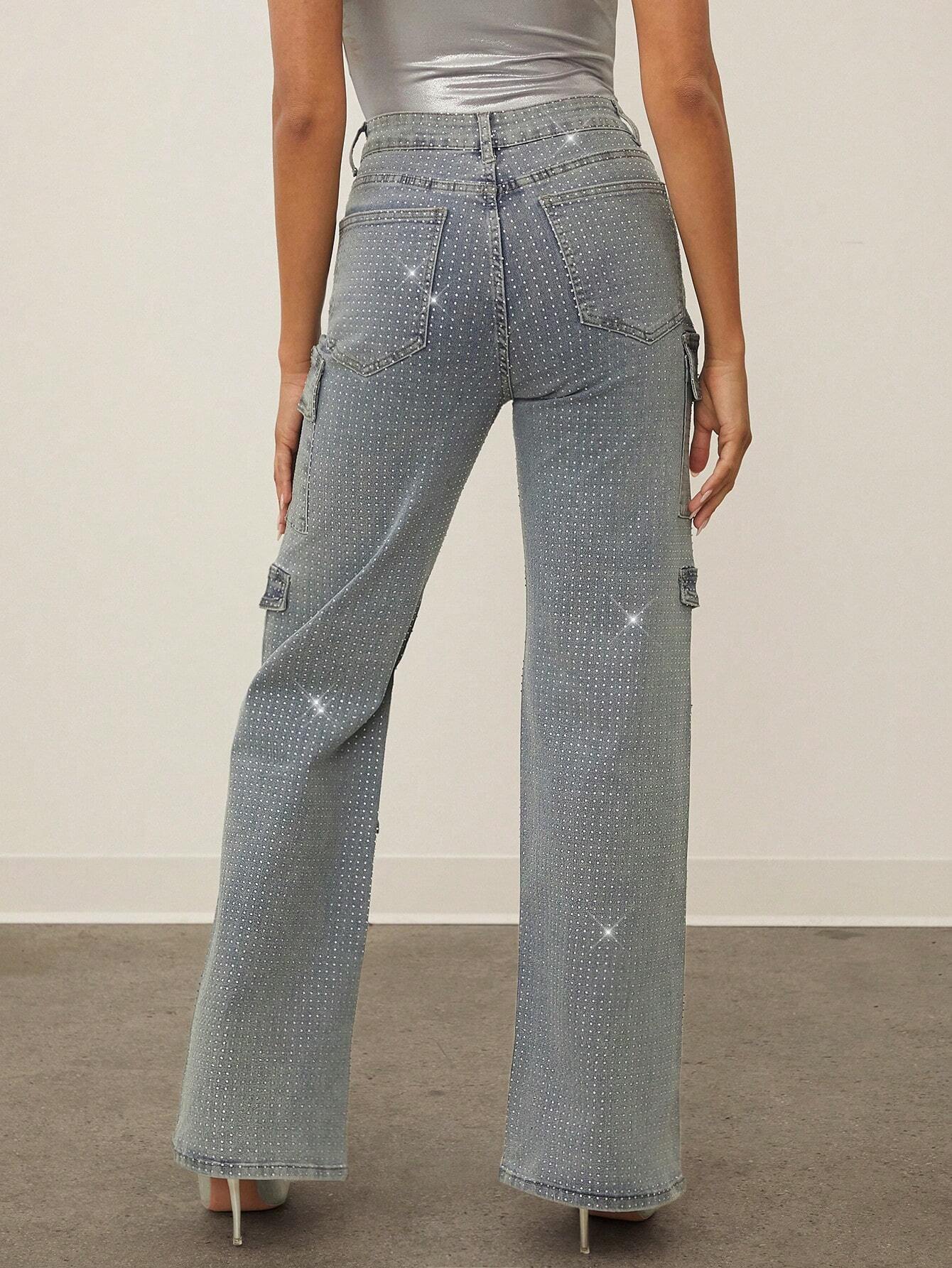Haute Women's Flap Pocket Straight-Leg Jeans