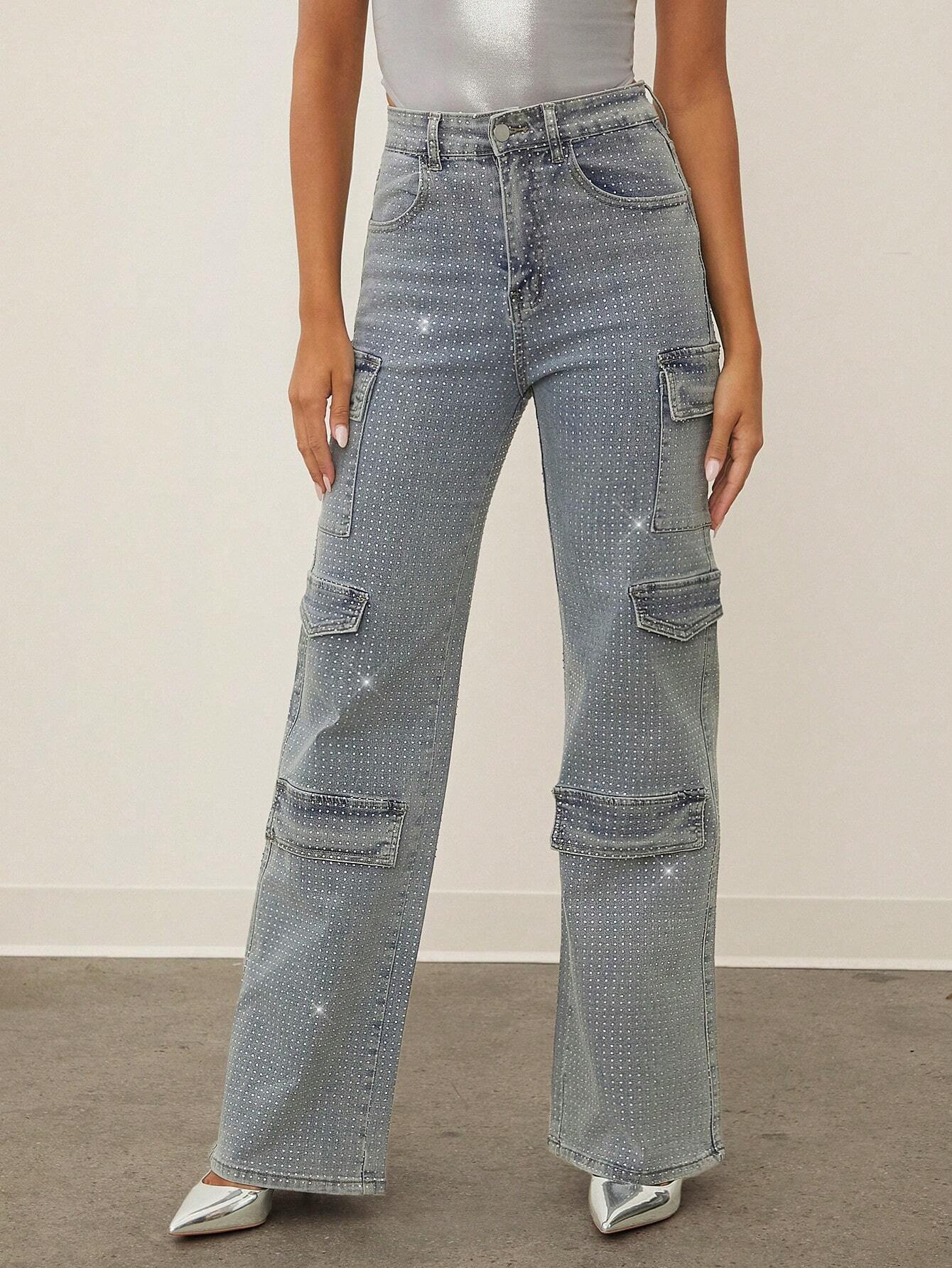 Haute Women's Flap Pocket Straight-Leg Jeans