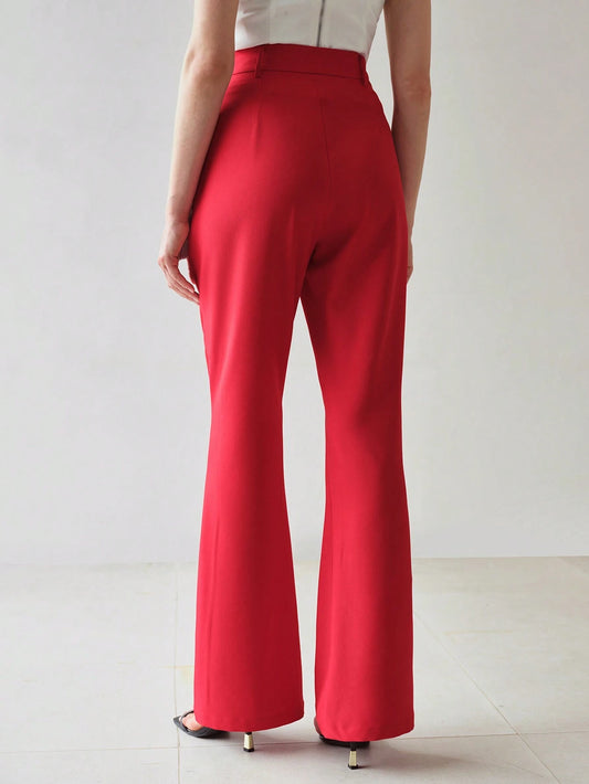 MOTF PREMIUM TAILORED FLARE LEG PANTS