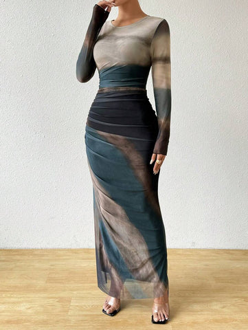 BAE Women's Tie-Dye Pleated Dress